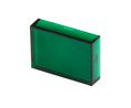 Switch Lens Rectangular Green Polycarbonate ADA16